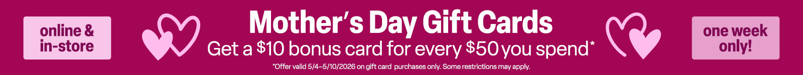 Mother's Day Gift Cards